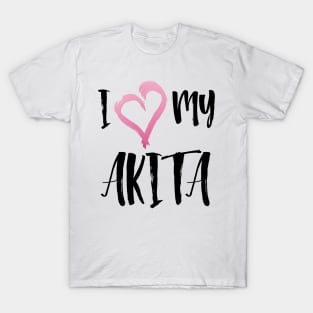 I Heart My Akita! Especially for Akita Dog Lovers! T-Shirt